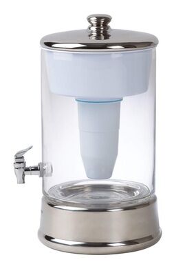 ZEROWATER 40 CUP / 9.5L GLASS DISPENSER Chrome Detail
